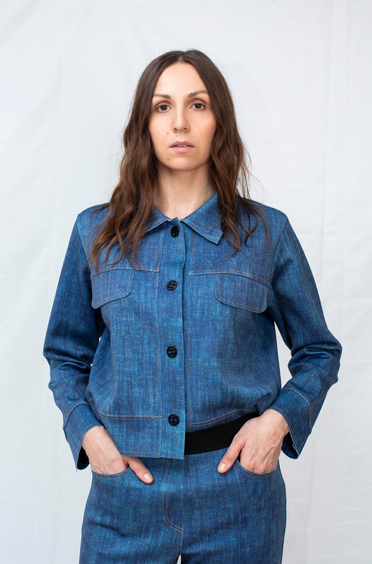 Denimlike Shirt Jacket
