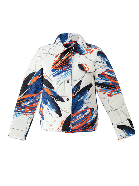Flower Pot Reversible Half Padded Jacket