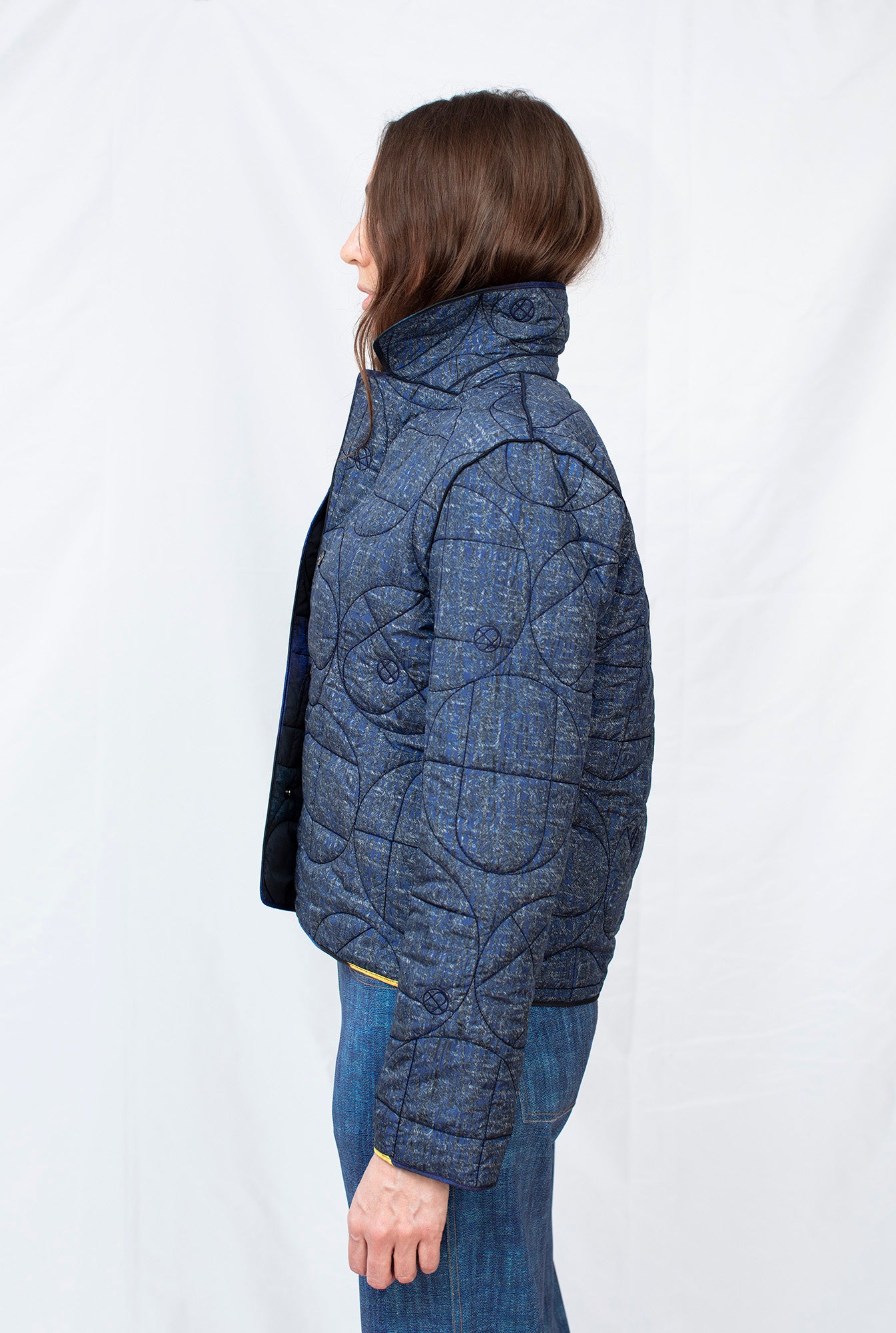 Geotextured Reversible Padded Jacket