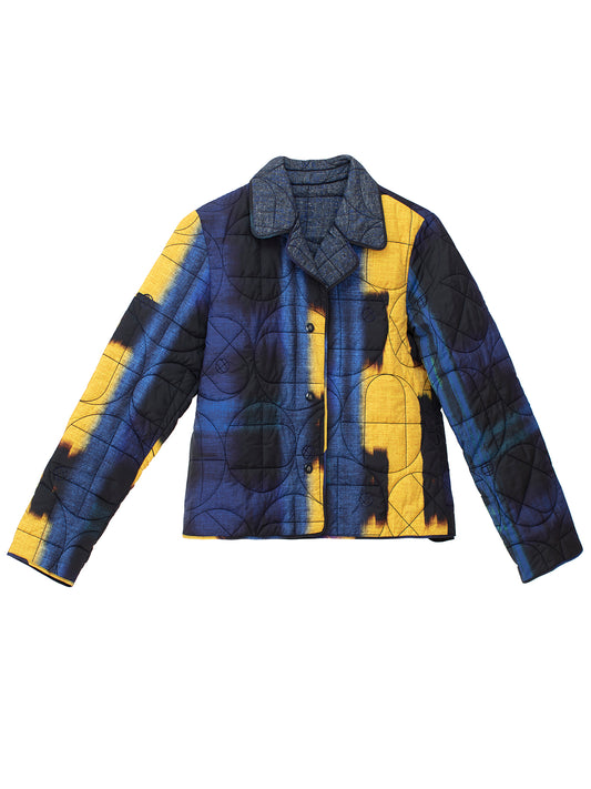 Geotextured Reversible Padded Jacket