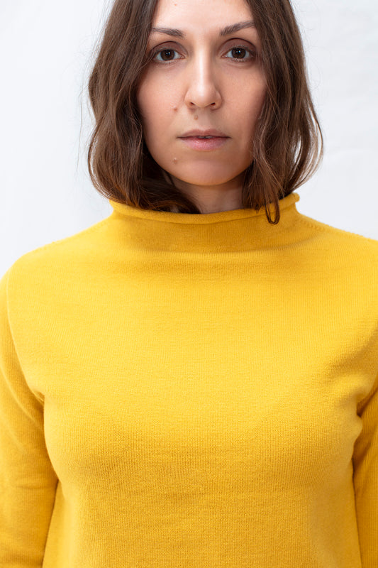Half-Neck Knit - Yellow
