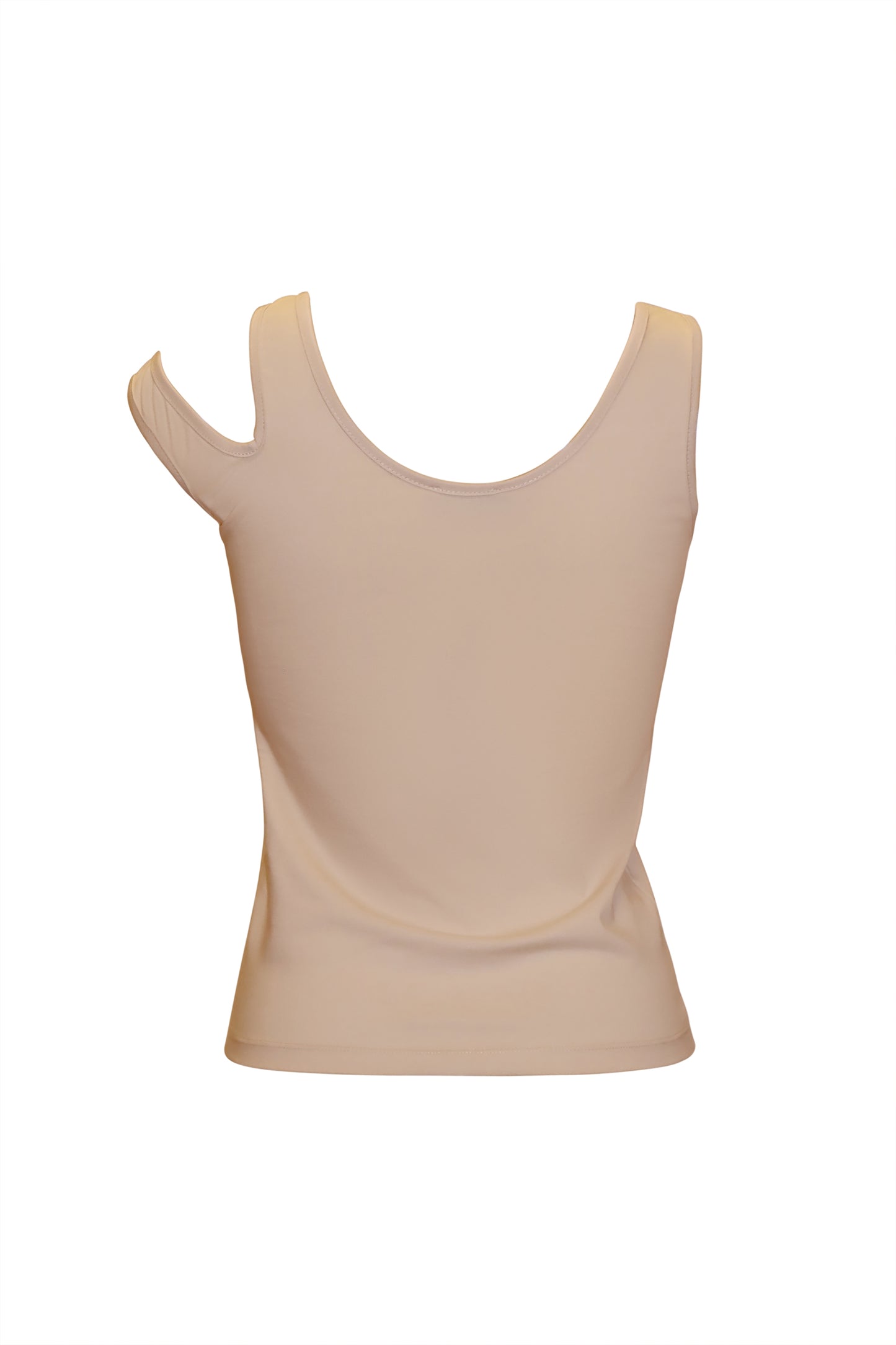 Cutout Tank Top - Tan