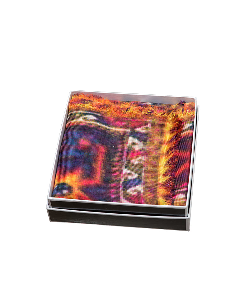 Armenian Alphabet Scarf in a box