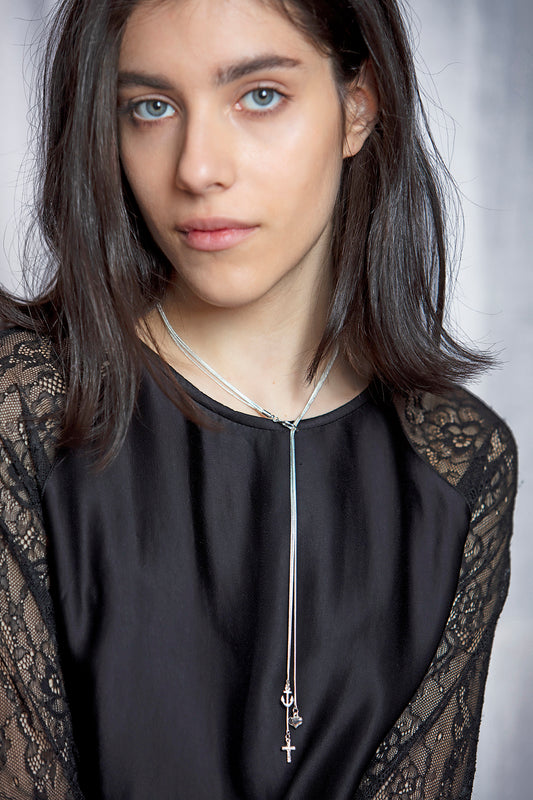 Trinity Symbol Necklace - Silver