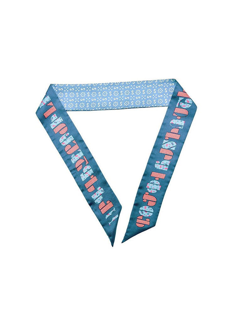 Armenian Alphabet Blue Twilly back and front view