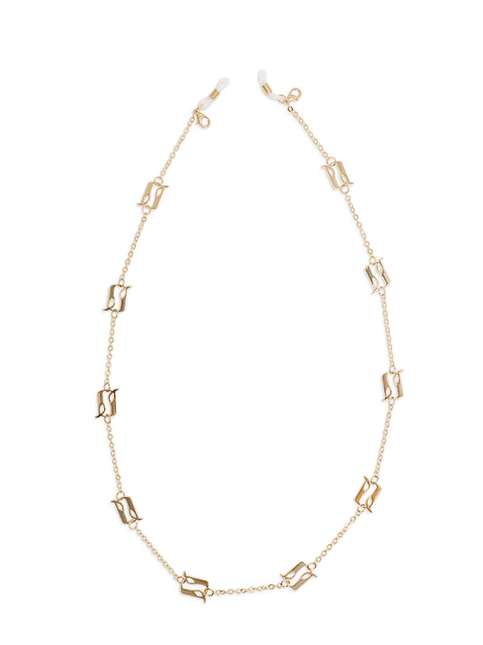Golden chain for sunglasses