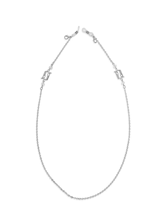 silver eyeglasses chain