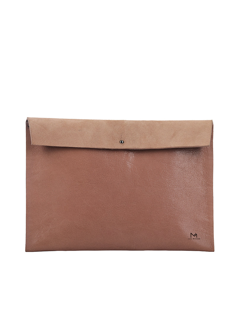 Bauhaus Pink Leather Clutch