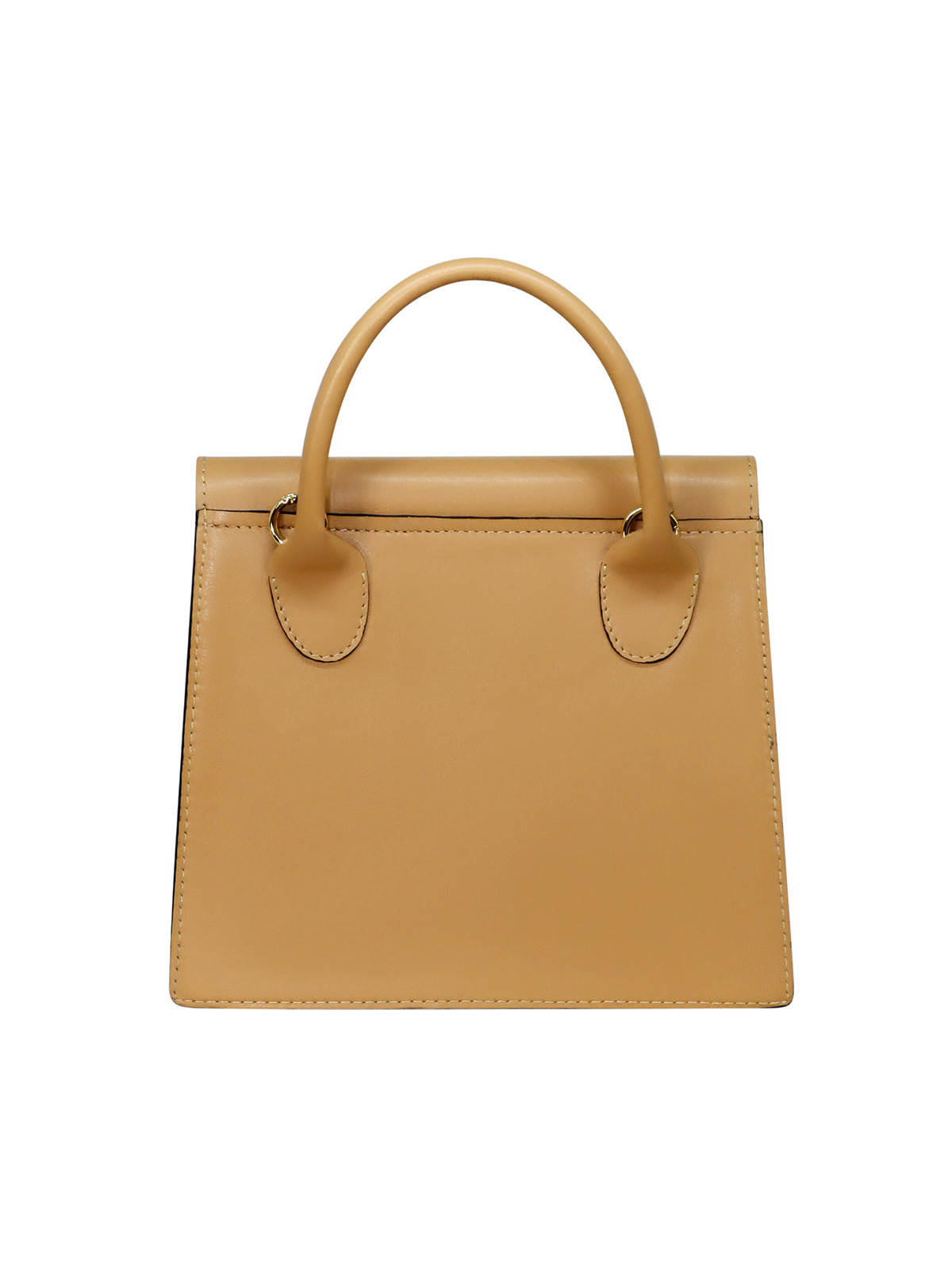 Crossbody Leather Bag - Sand back view