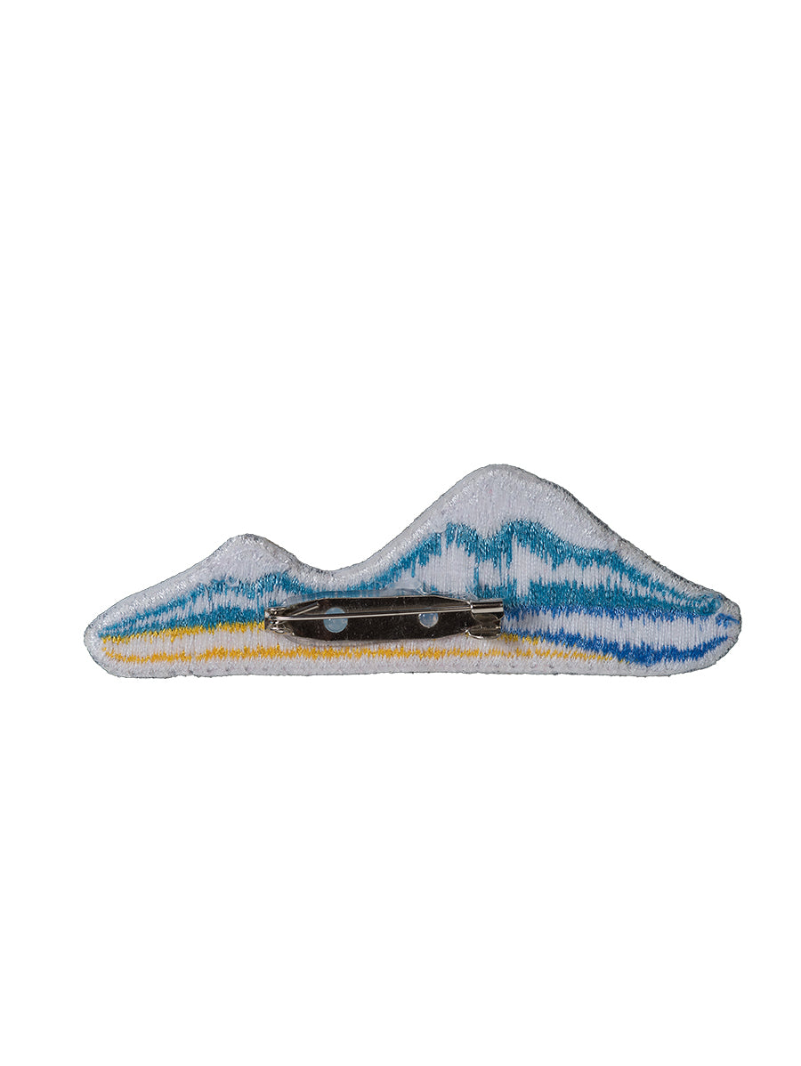 Embroidered Pin Ararat back view