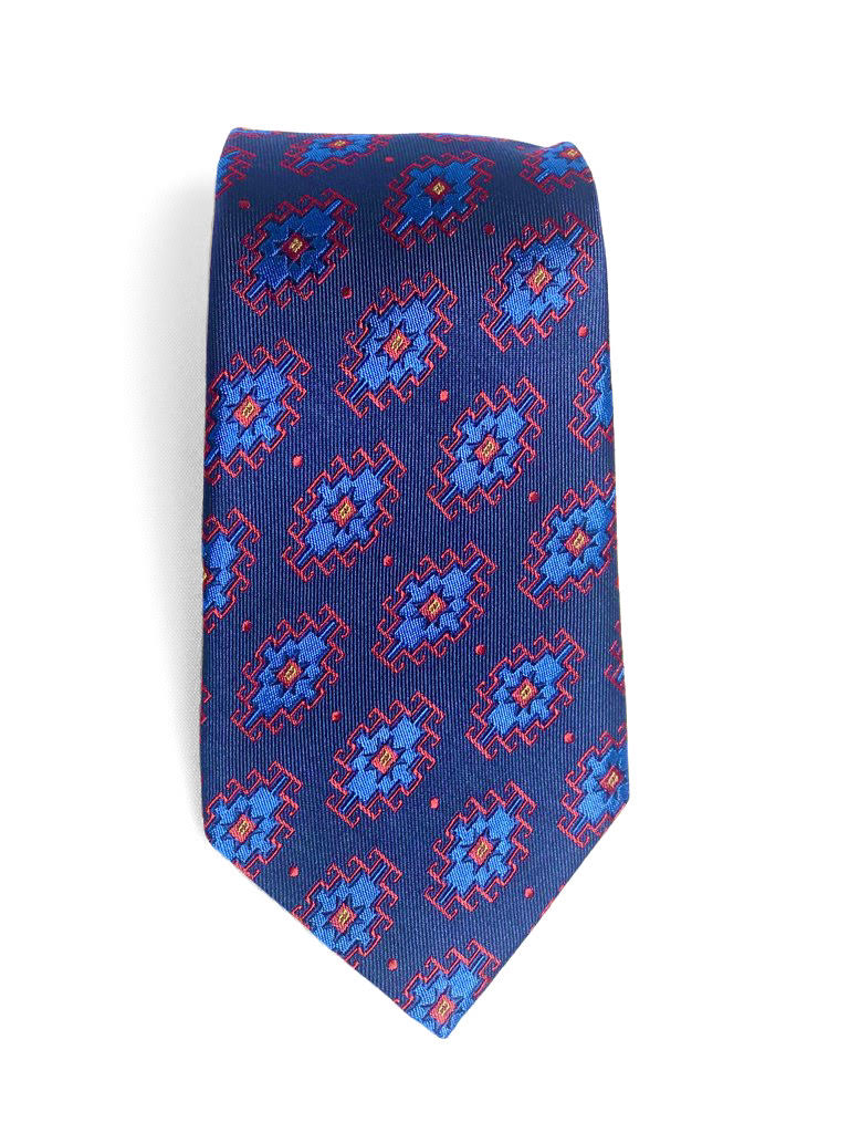 Armenian Rug Silk Necktie close view
