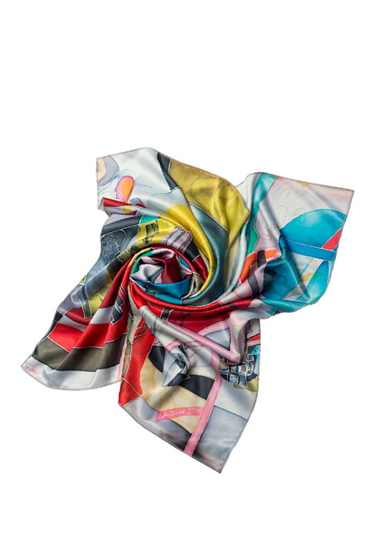 Blue Motion Scarf by Artuyt