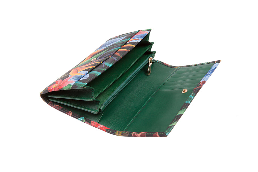 Wallet with birds design