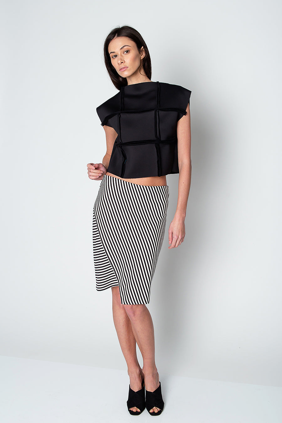 Black Neoprene Top front view