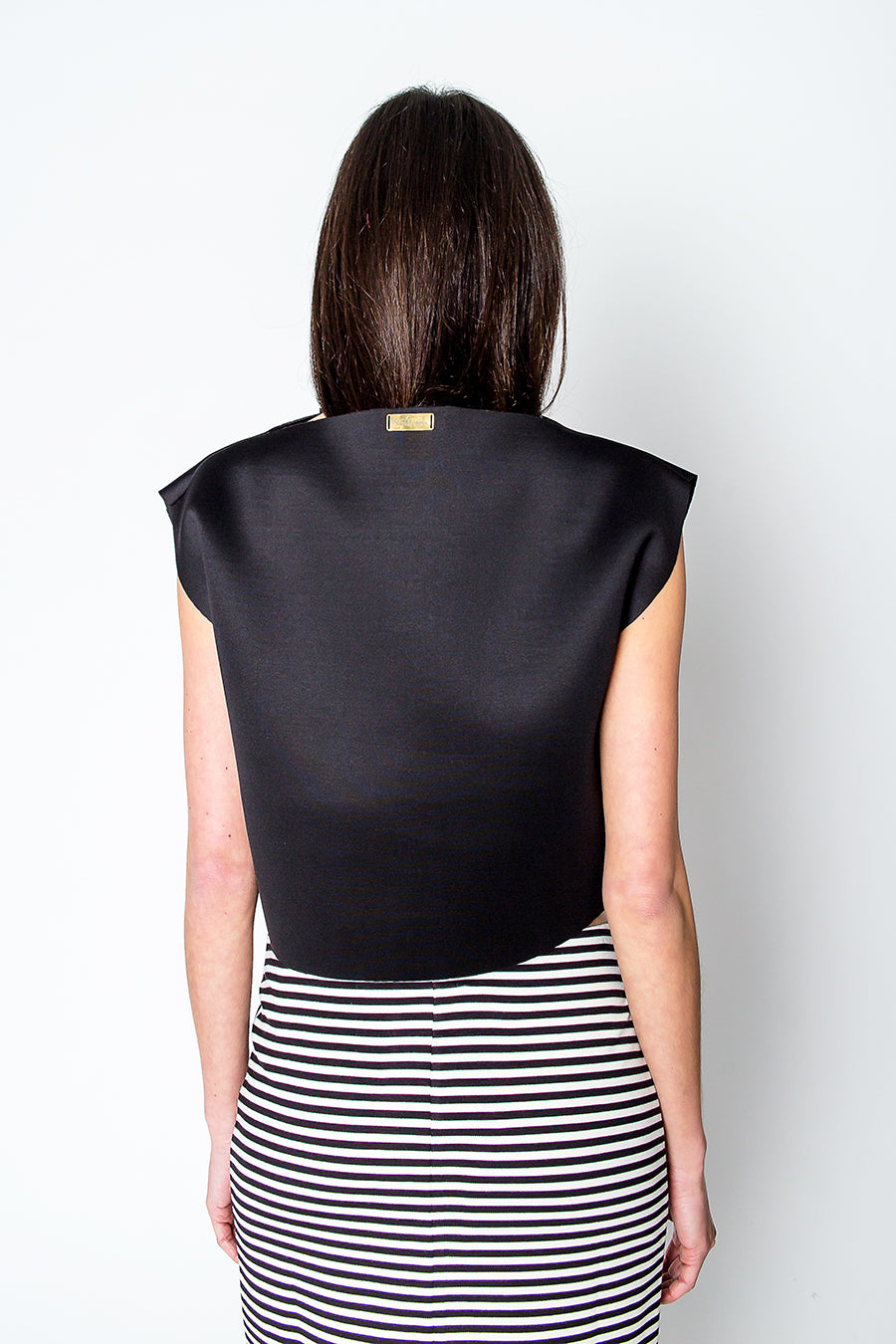 Black Neoprene Top back view