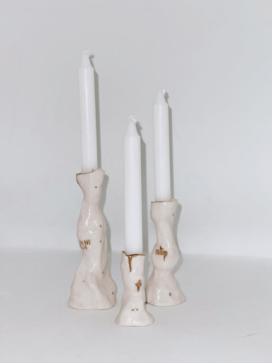 Set of Ceramic Candlesticks