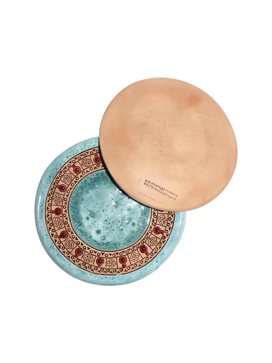 Ceramic Jewellery Dish - Sky back and front view