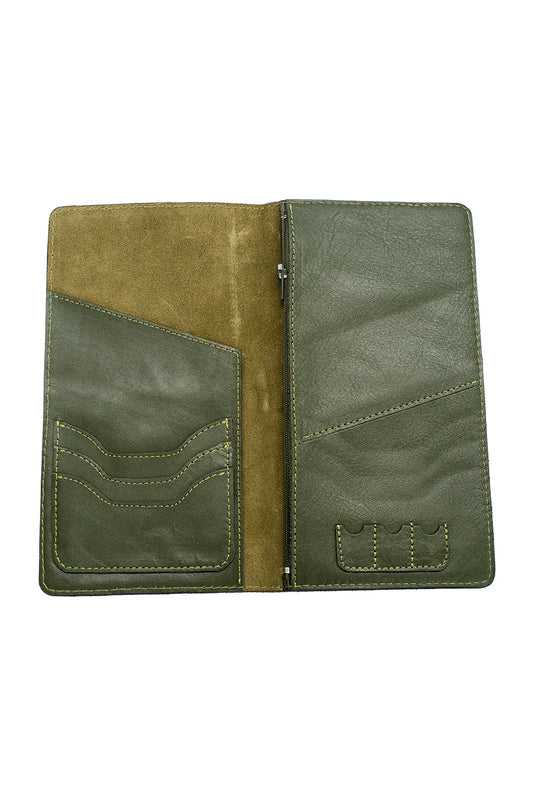 HAY-HAY Travel Wallet - Olive Green inside view