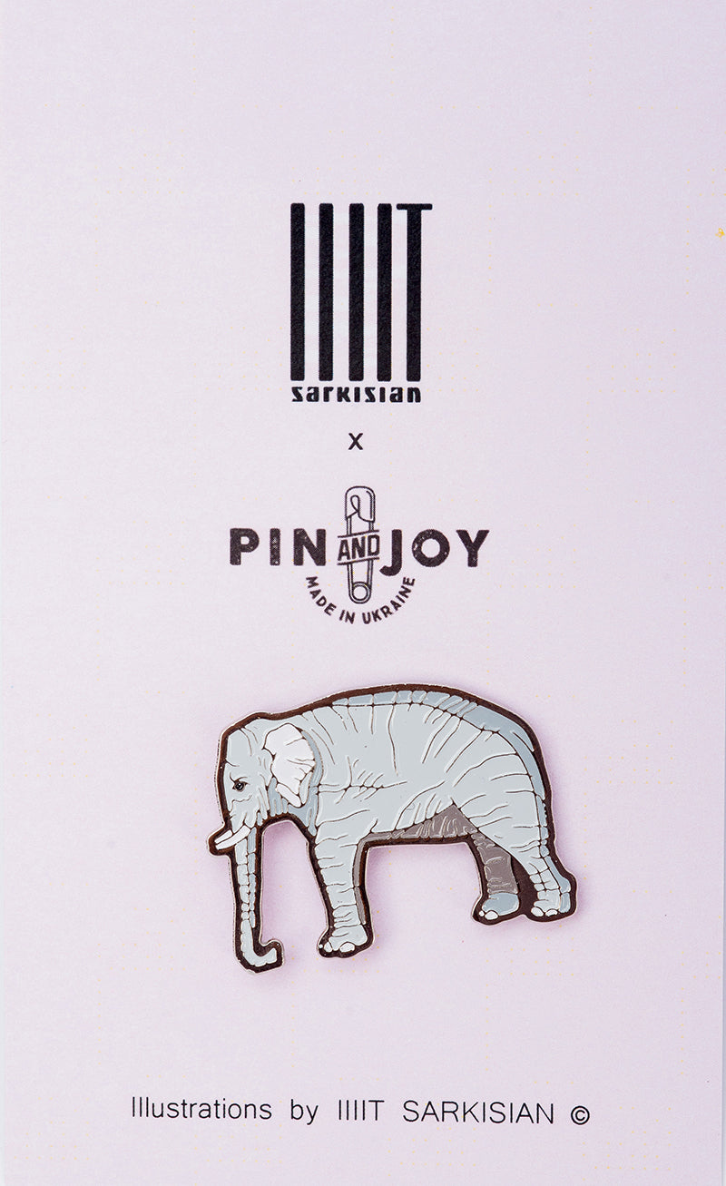 Enamel Pin Elephant presentation mode