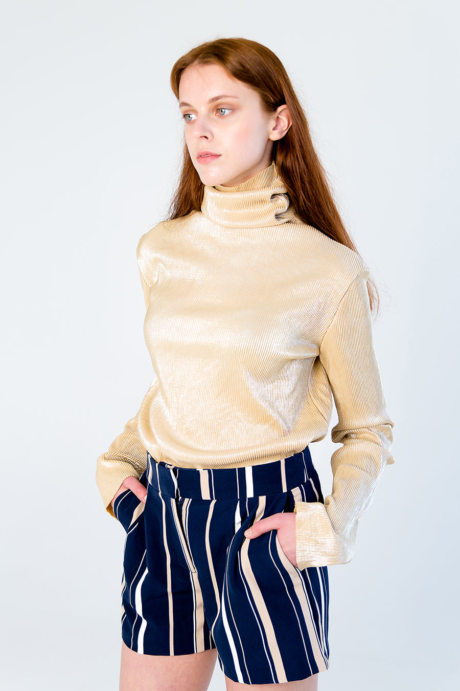 F by Faina Golden Top front view