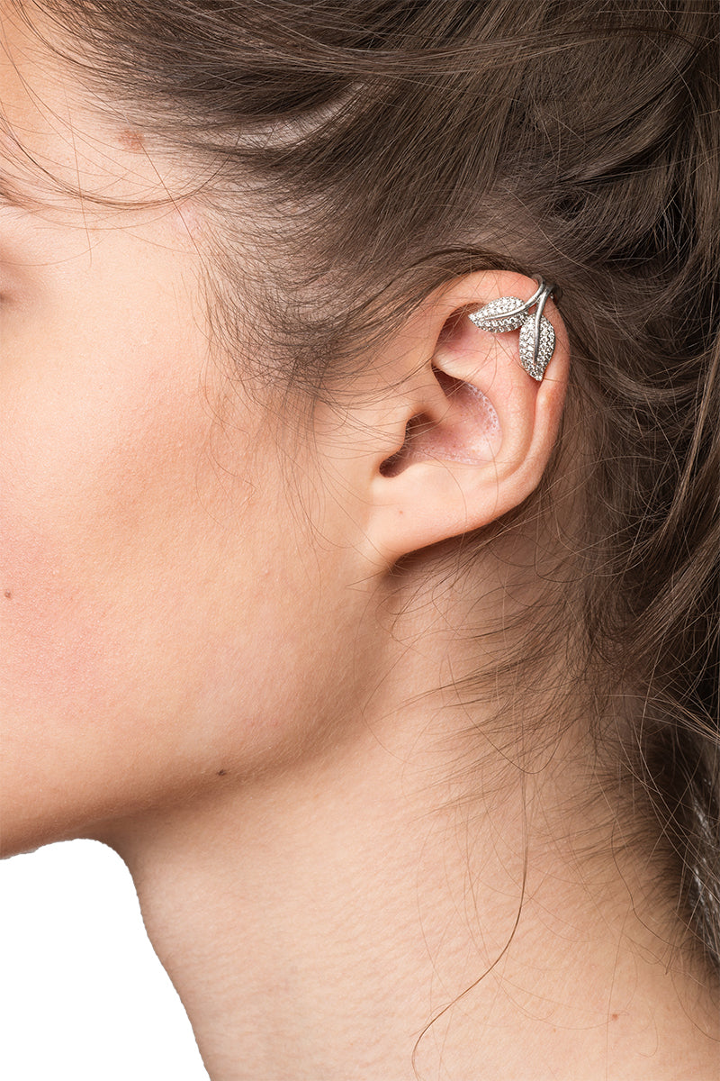 Cuff Earring - Leaves front view