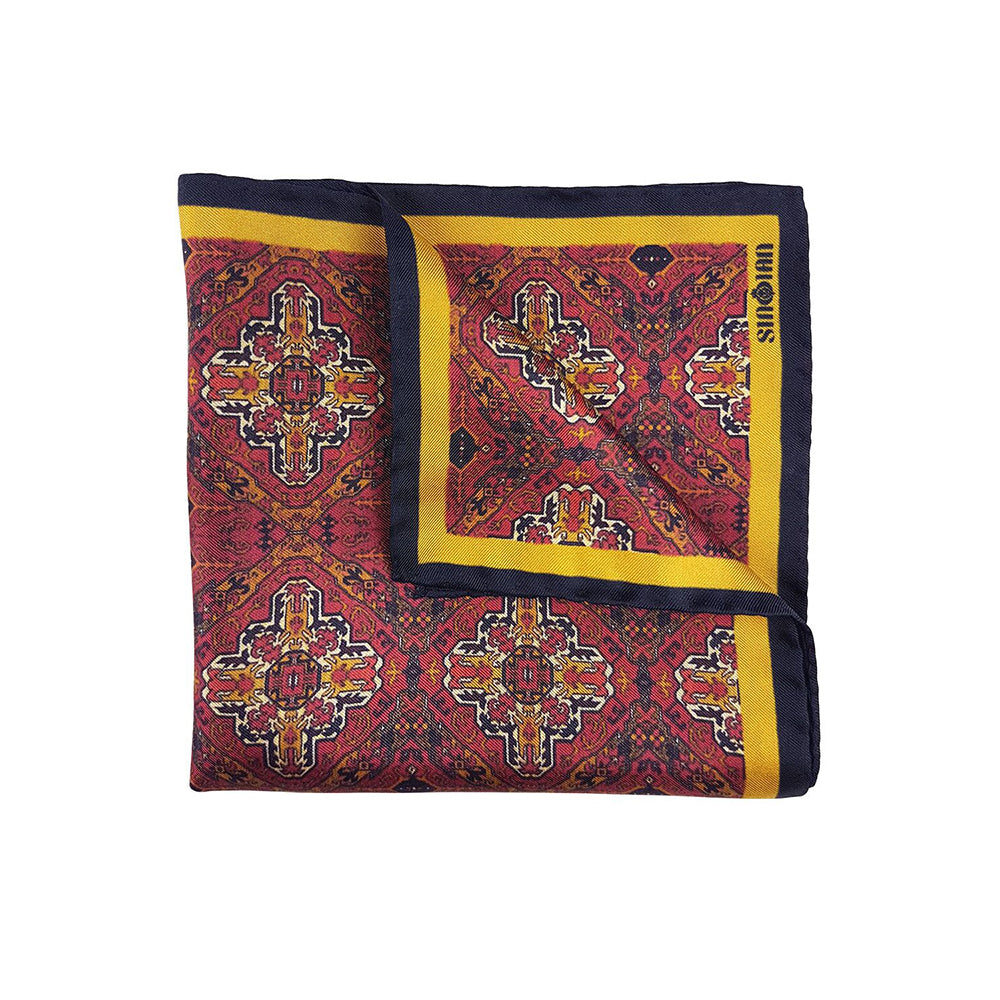 Geometric Silk Pocket Square