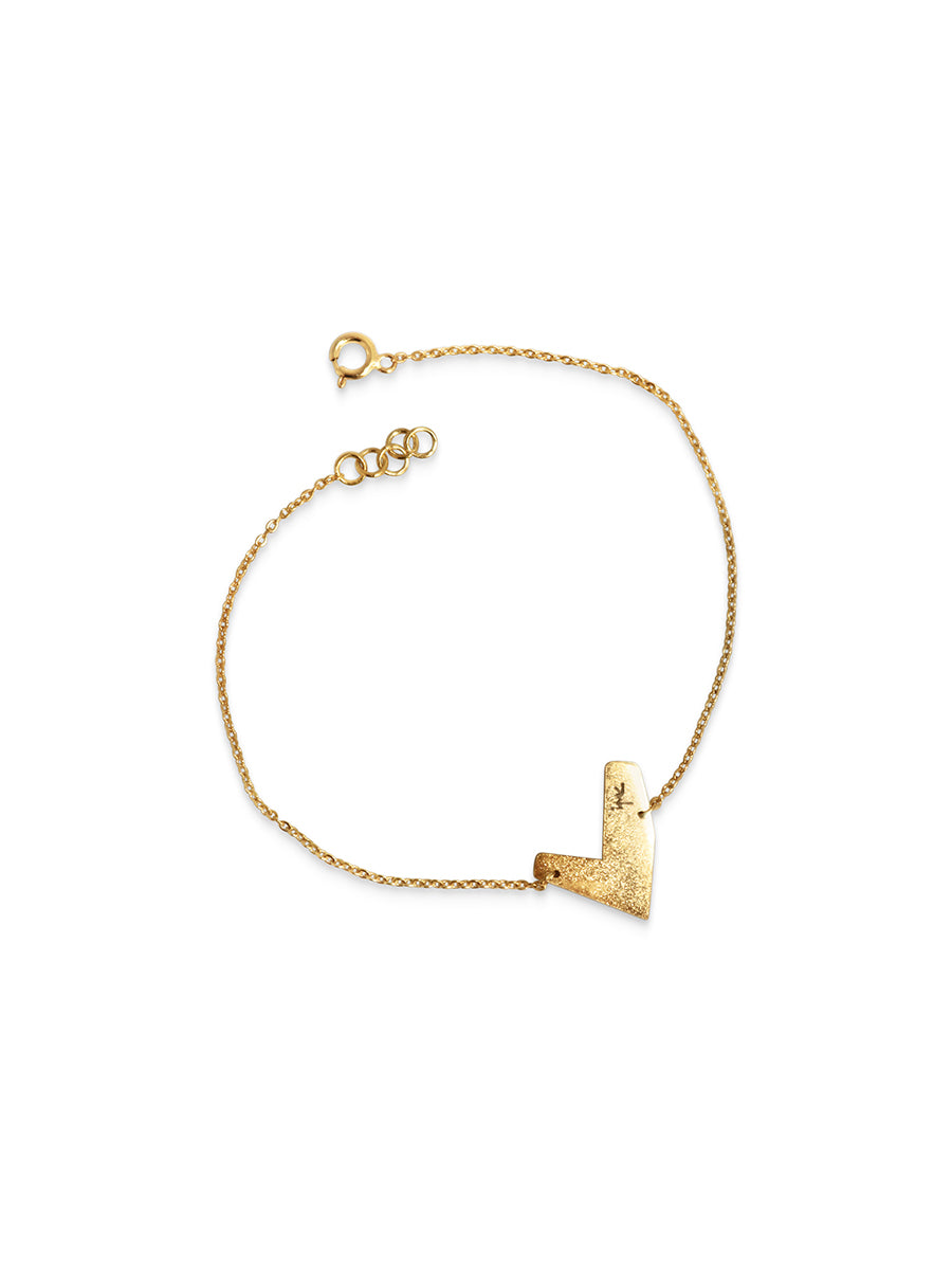 Hearts Gold Plated Bracelet