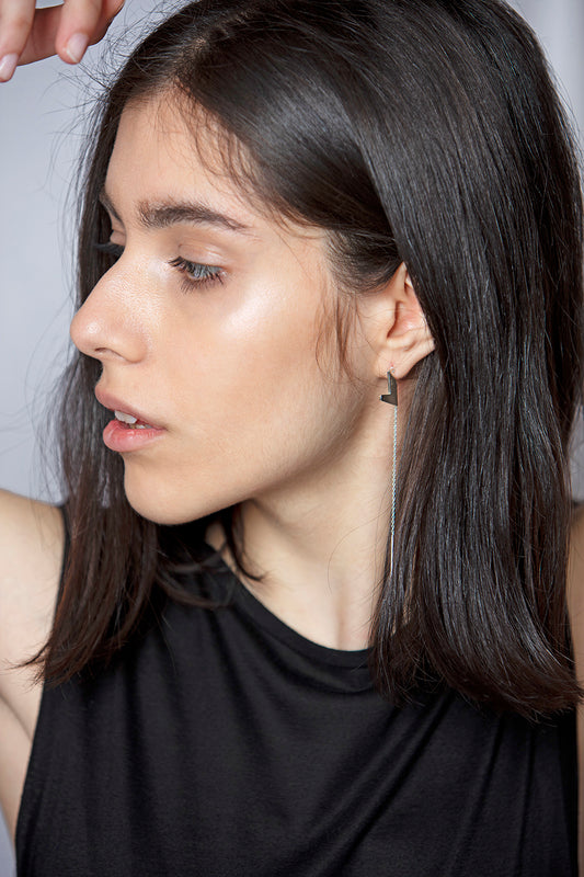 IAMC silver earrings