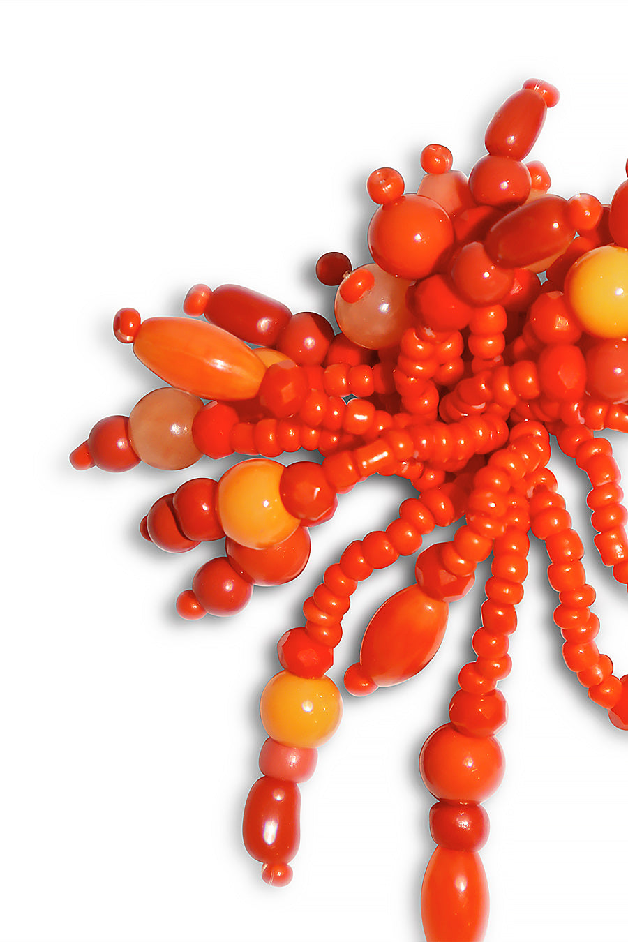 Coral Clip Earrings