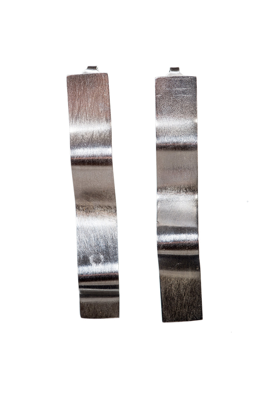Roads Silver Earrings