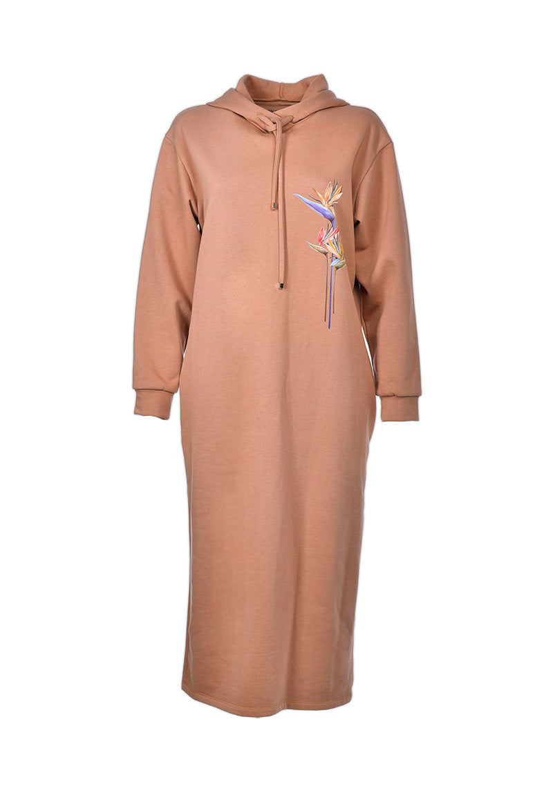 Hoodie Dress - Strelitzia Beige