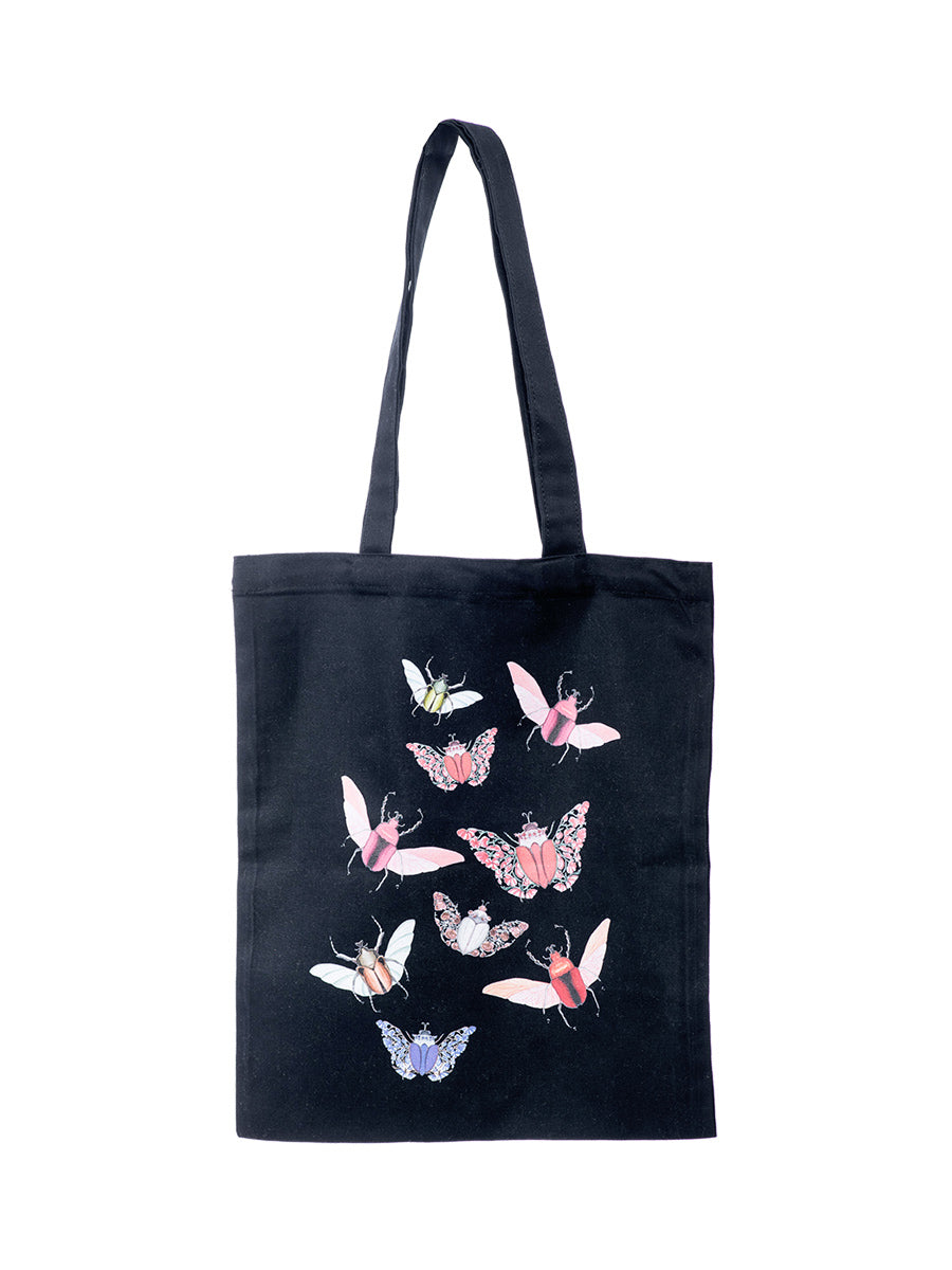 Bugs Pattern Textile Tote Bag