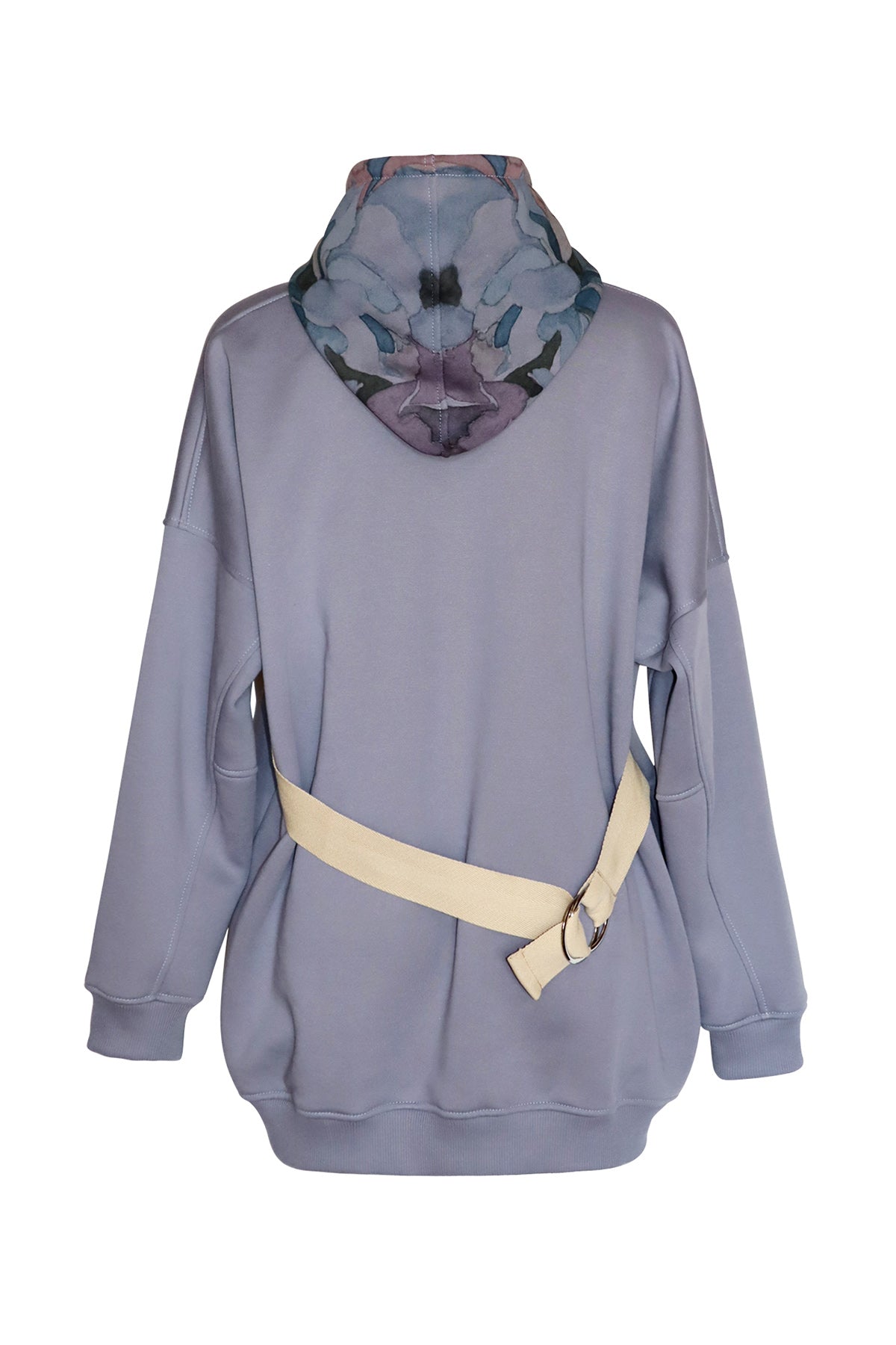 Jersey cotton blouse with belt
