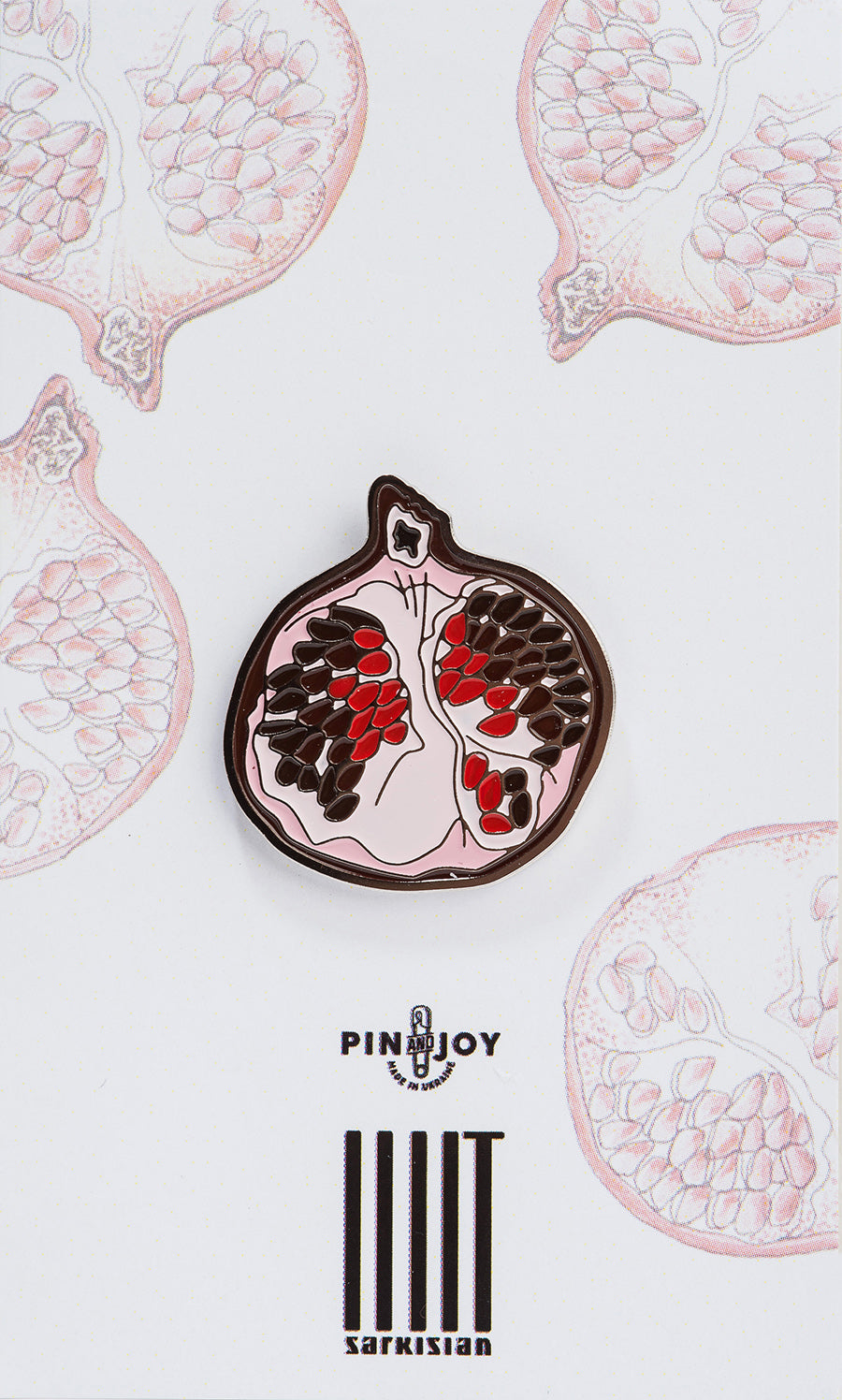 Enamel Pin Pink Pomegranate presentation mode