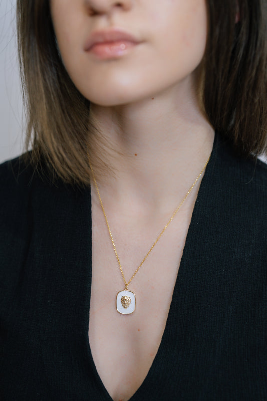 Gold Lion Necklace presentation mode