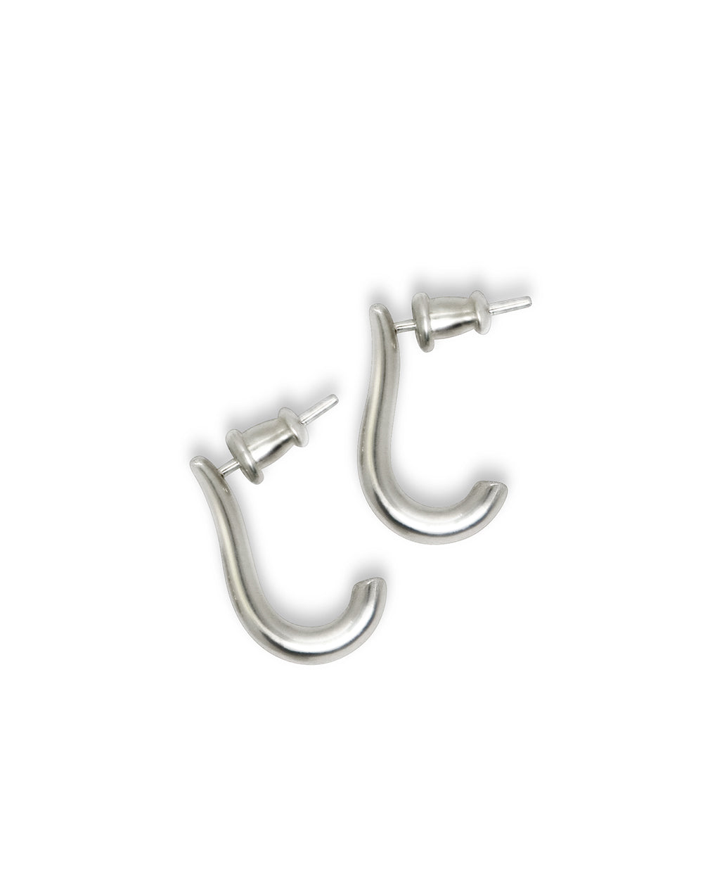 Moghes Hook Silver Earrings
