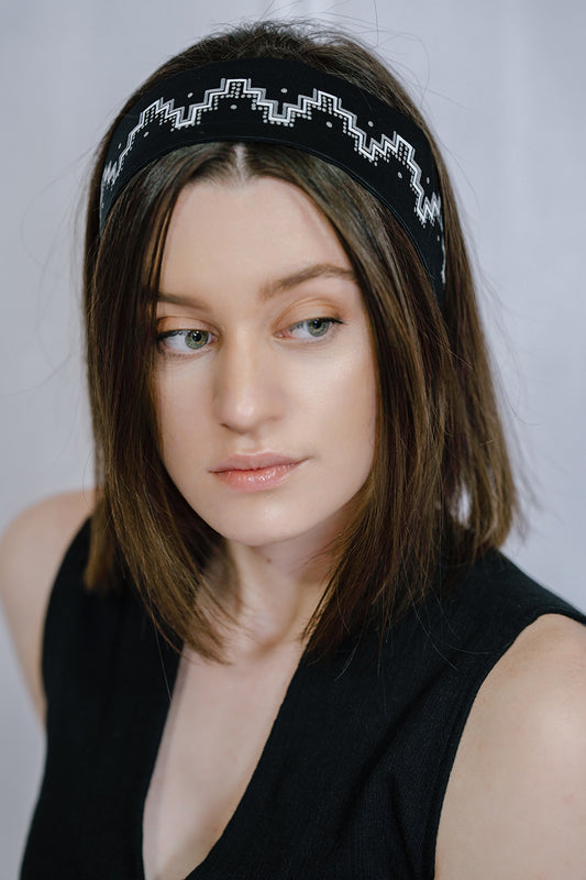 Hand printed headband