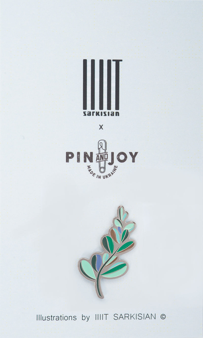 Enamel Pin Olive Branch presentation mode