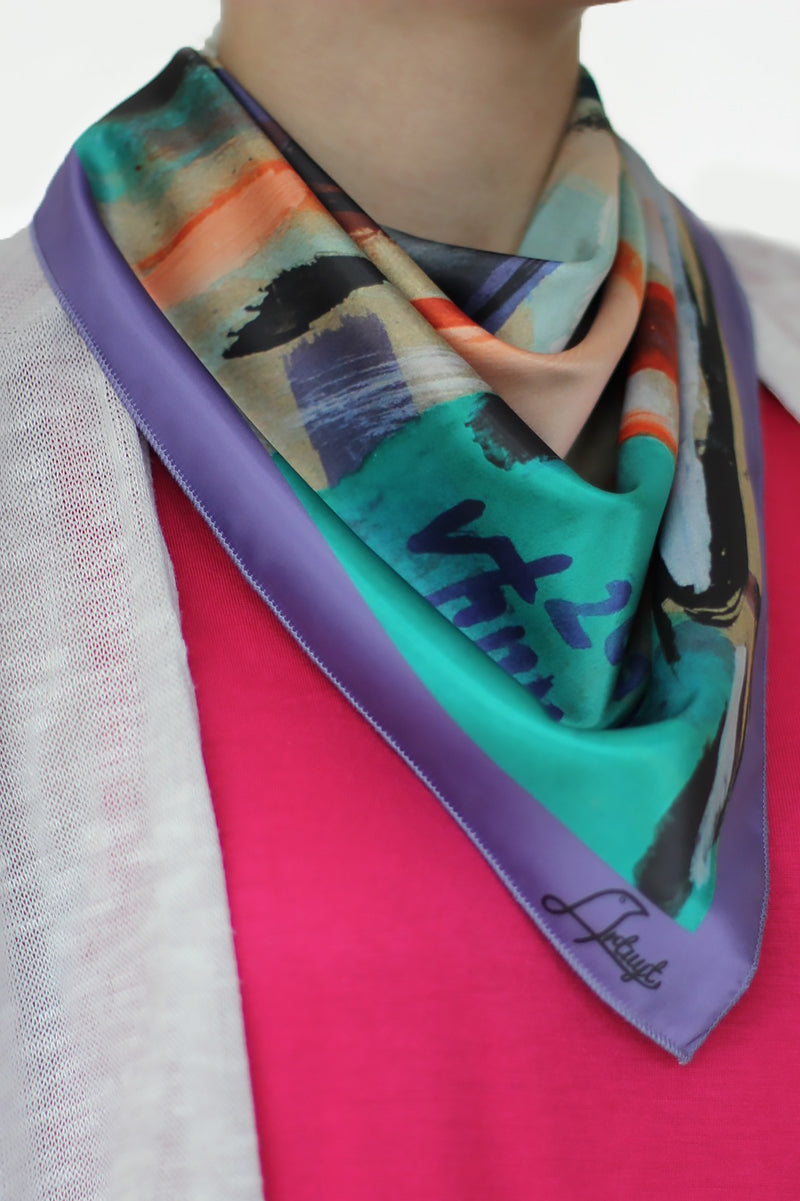 Passionate Dance Scarf on model