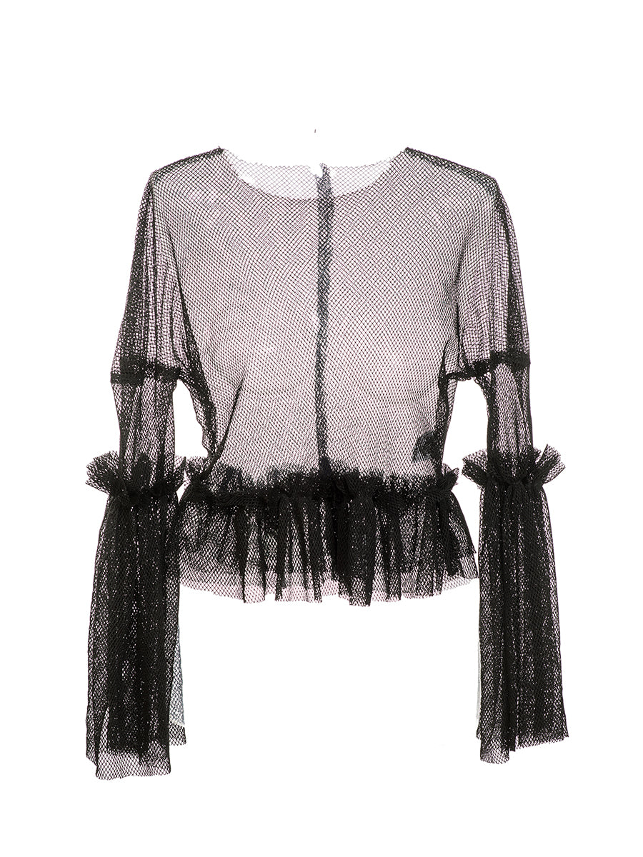 Black Mesh Top
