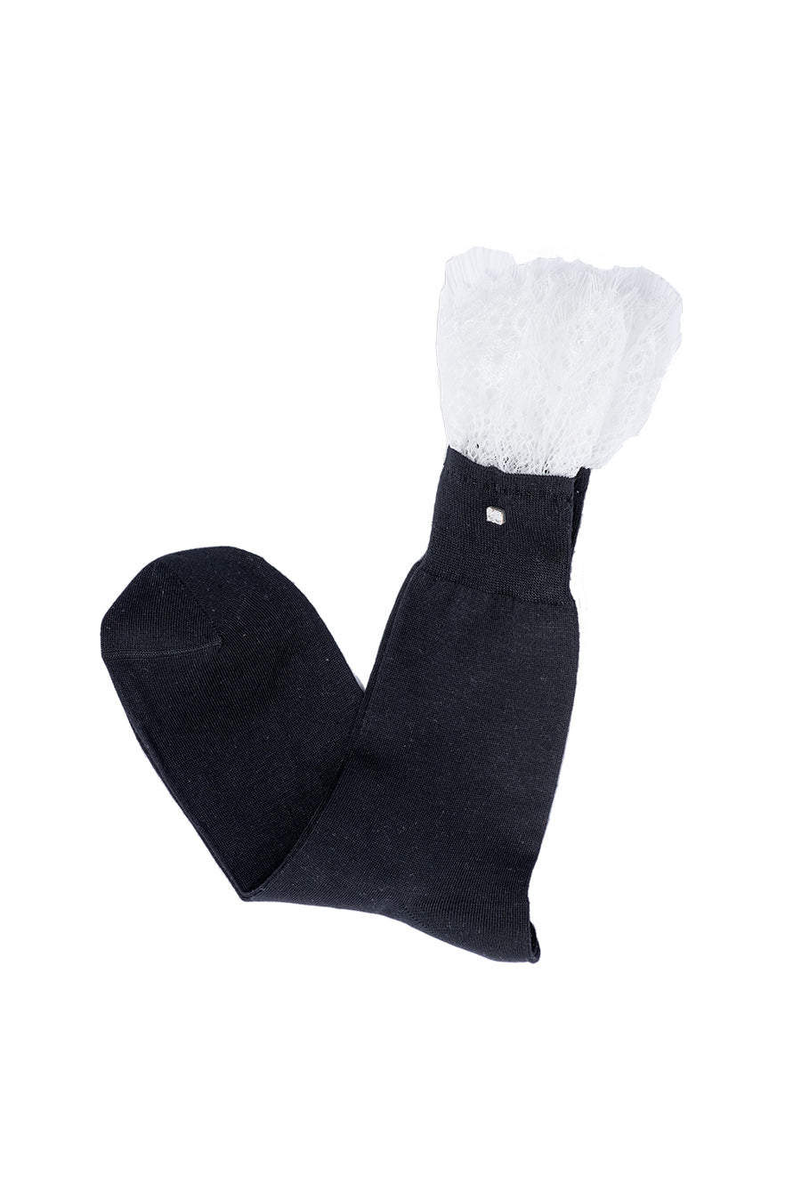 Socks White Lace & Crystals