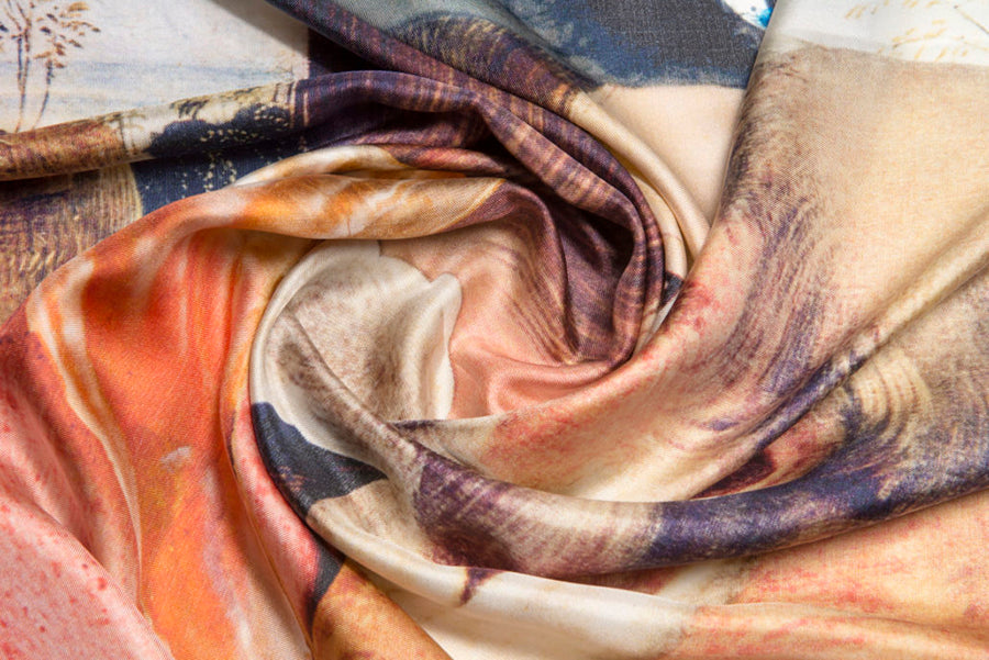 Several Episodes From Mona Lisa's Life - Parajanov Silk Scarf
