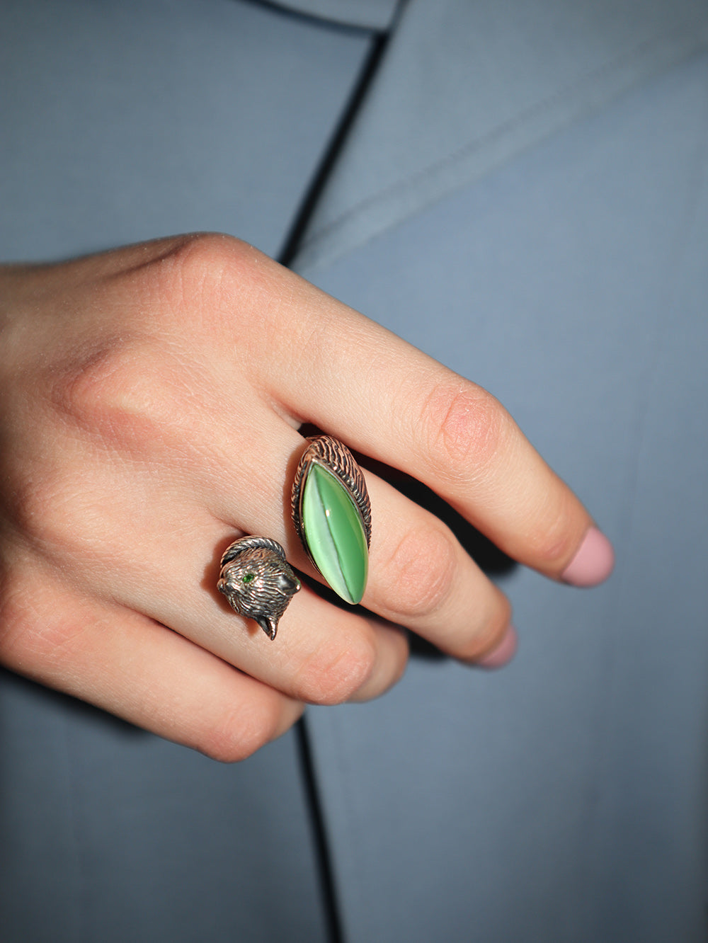 Silver Engraved Ring