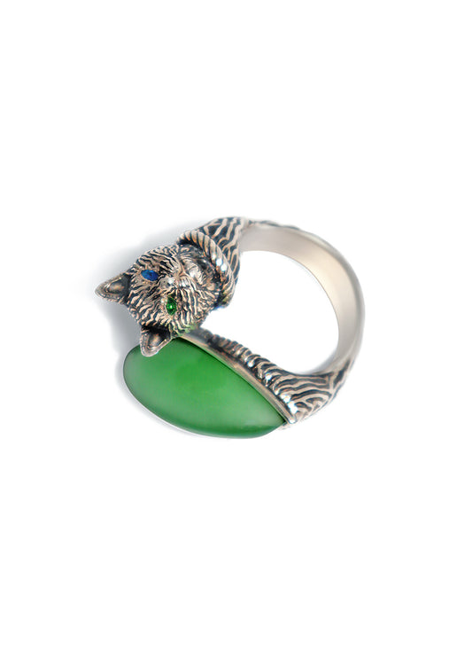 Shabeeg Ornaments - Silver Engraved Ring