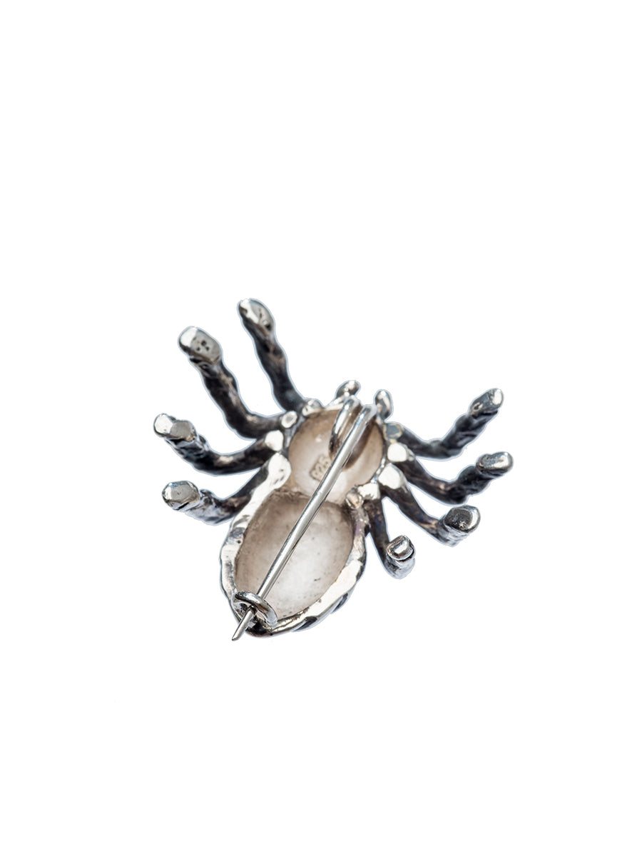 Silver-Spider-Brooch