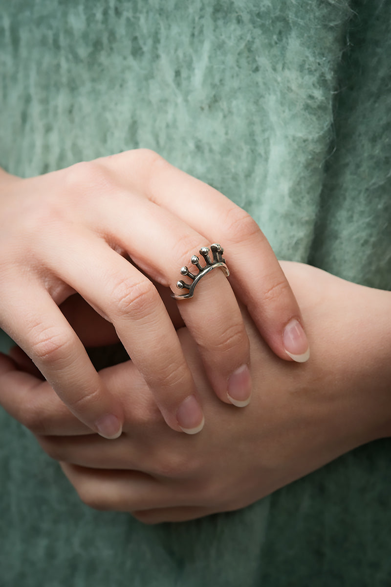 Ethno - Arch ring on a finger