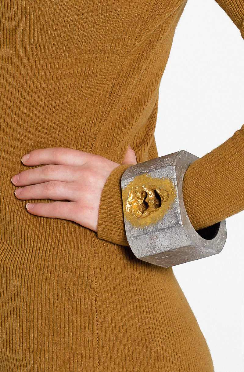 Silver-wooden-bracelet