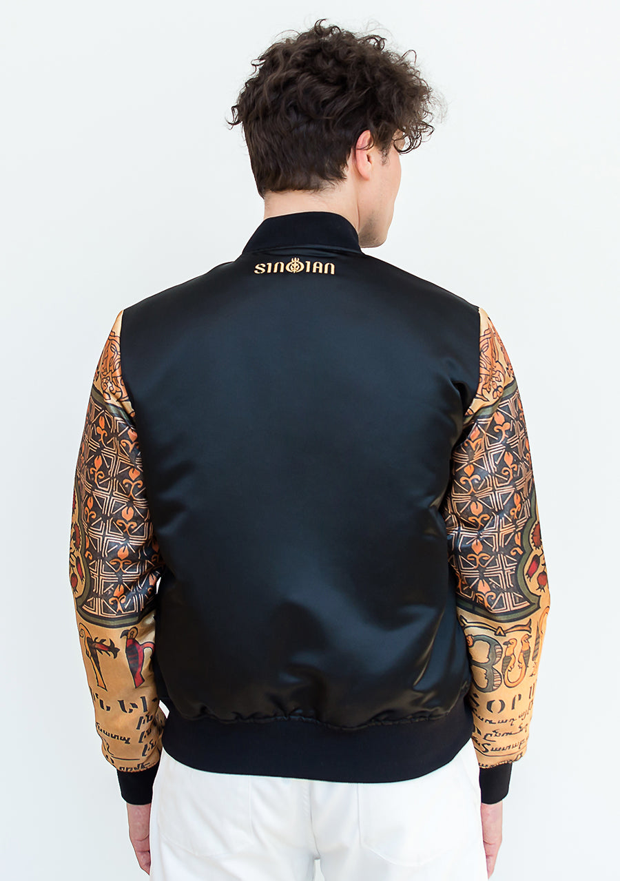Embroidered Bomber Jacket by Sinoian
