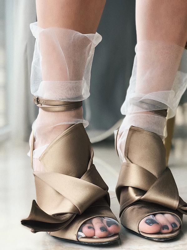 SocknScrol Tulle Socks - White