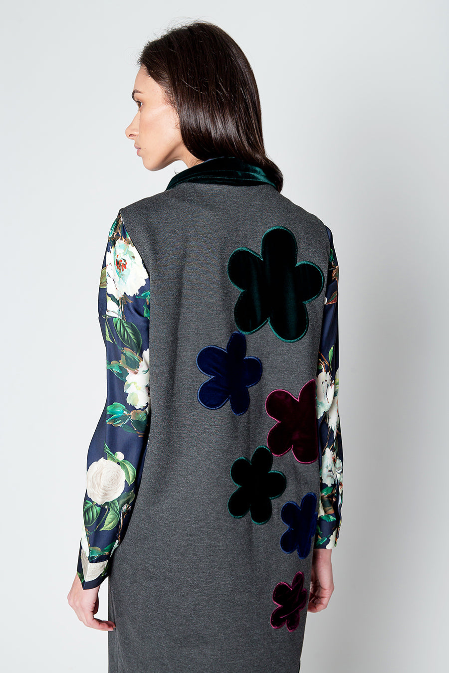 Floral Back Vest back view